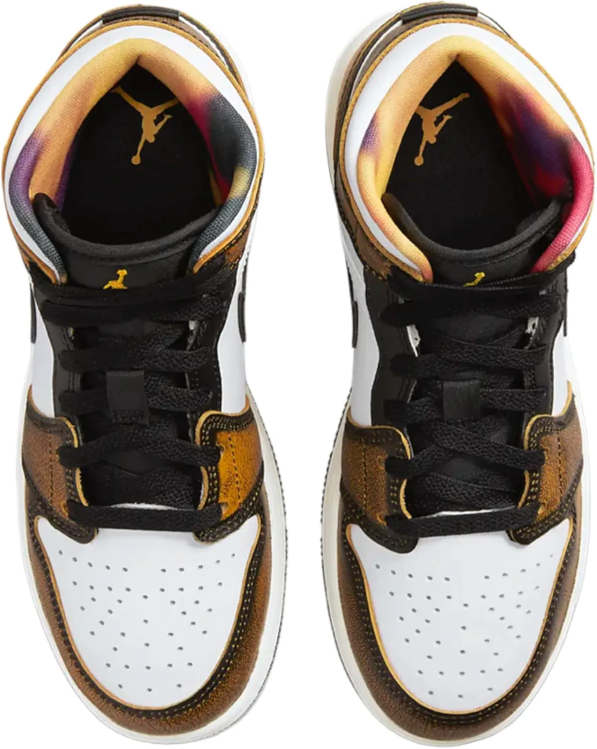 Мужские баскетбольные кроссовки Nike Air Jordan 1 Mid, черно-белый — фото 3