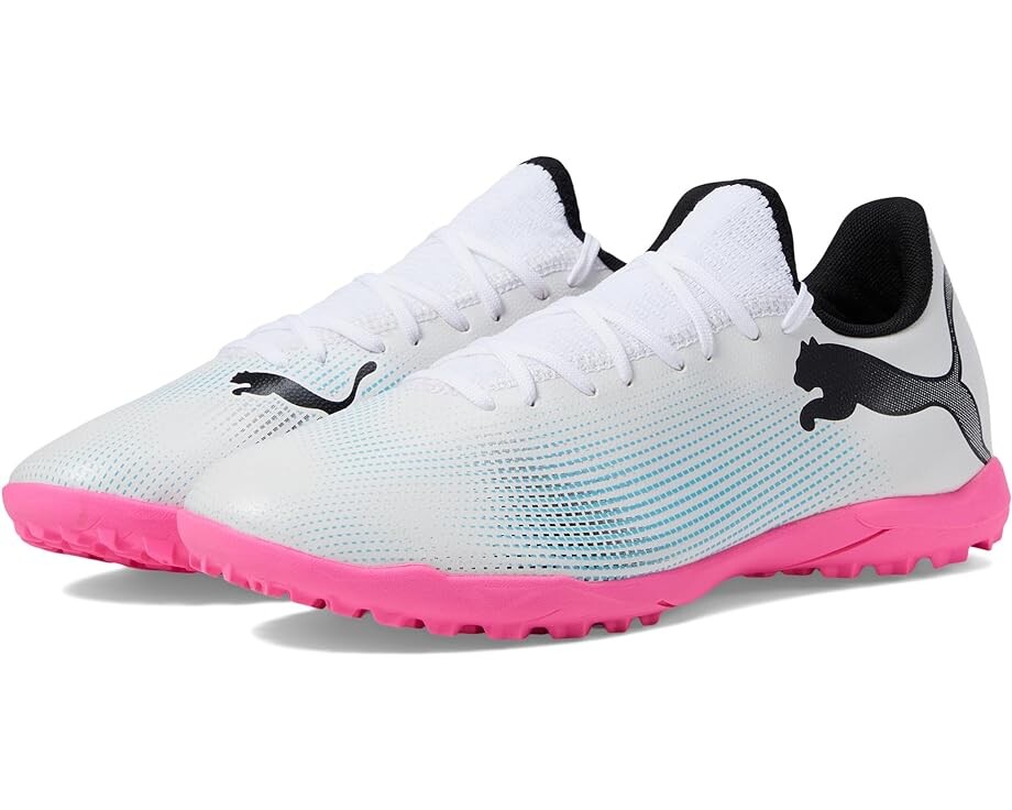 

Кроссовки PUMA Future 7 Play Turf Training, цвет PUMA White/PUMA Black/Poison Pink, Серый, Кроссовки PUMA Future 7 Play Turf Training, цвет PUMA White/PUMA Black/Poison Pink