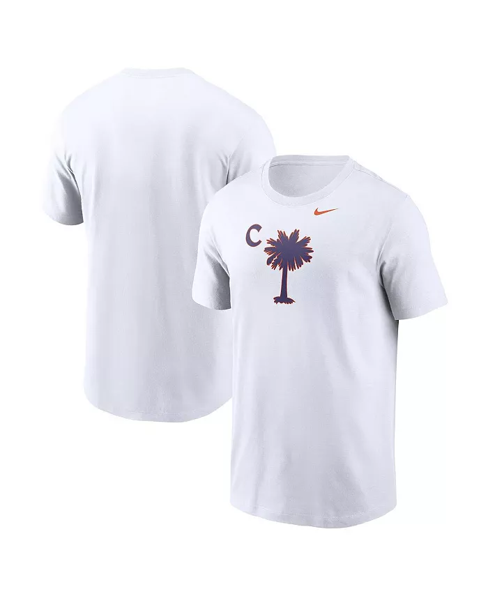 

Мужская белая футболка Clemson Tigers Palmetto Nike