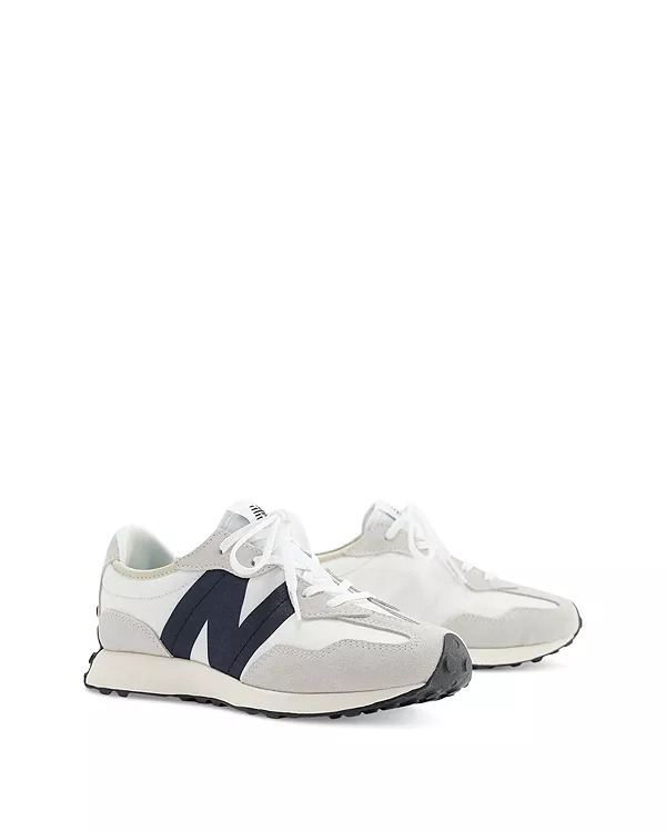 Детские кроссовки на шнуровке 327 - для подростков New Balance, серый — фото 2