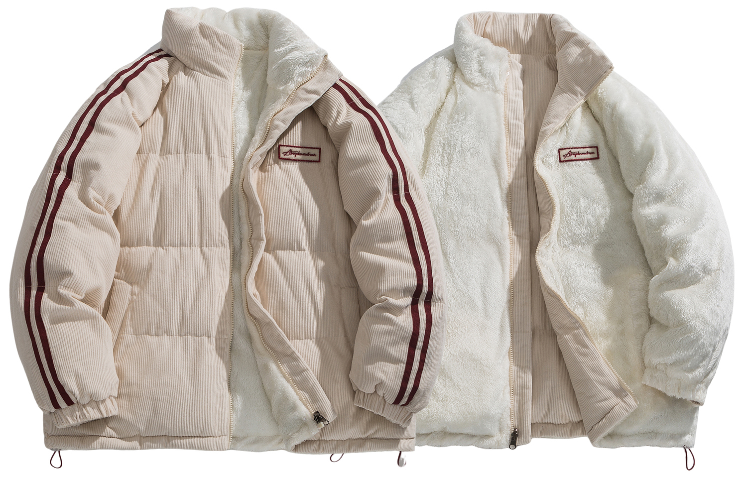 

WARRIOR Пуховик унисекс Huichao Open Ended Smile Collection, Khaki