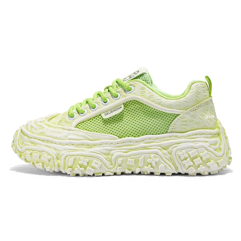 

Износостойкие дышащие низкие кроссовки для детей и подростков Kung Fu partners, зеленый