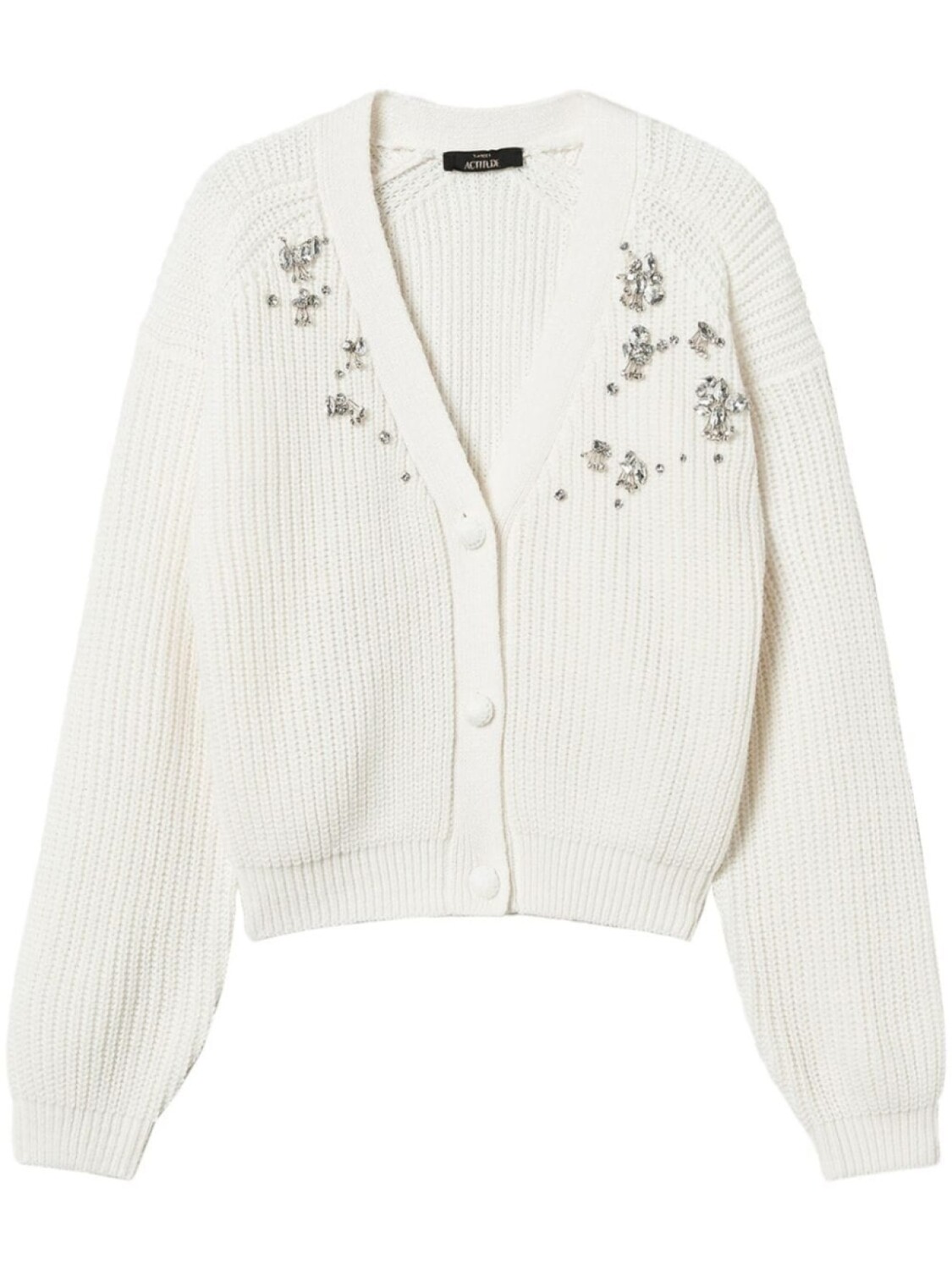 

TWINSET вышитый кардиган, серый