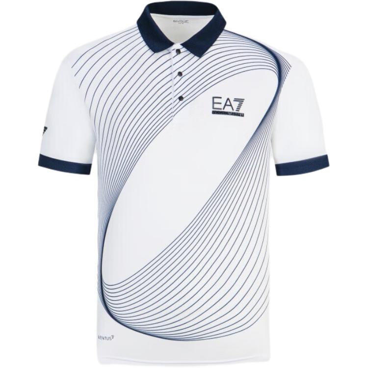 

EMPORIO ARMANI Рубашка-поло EA7 SS24 мужская белая