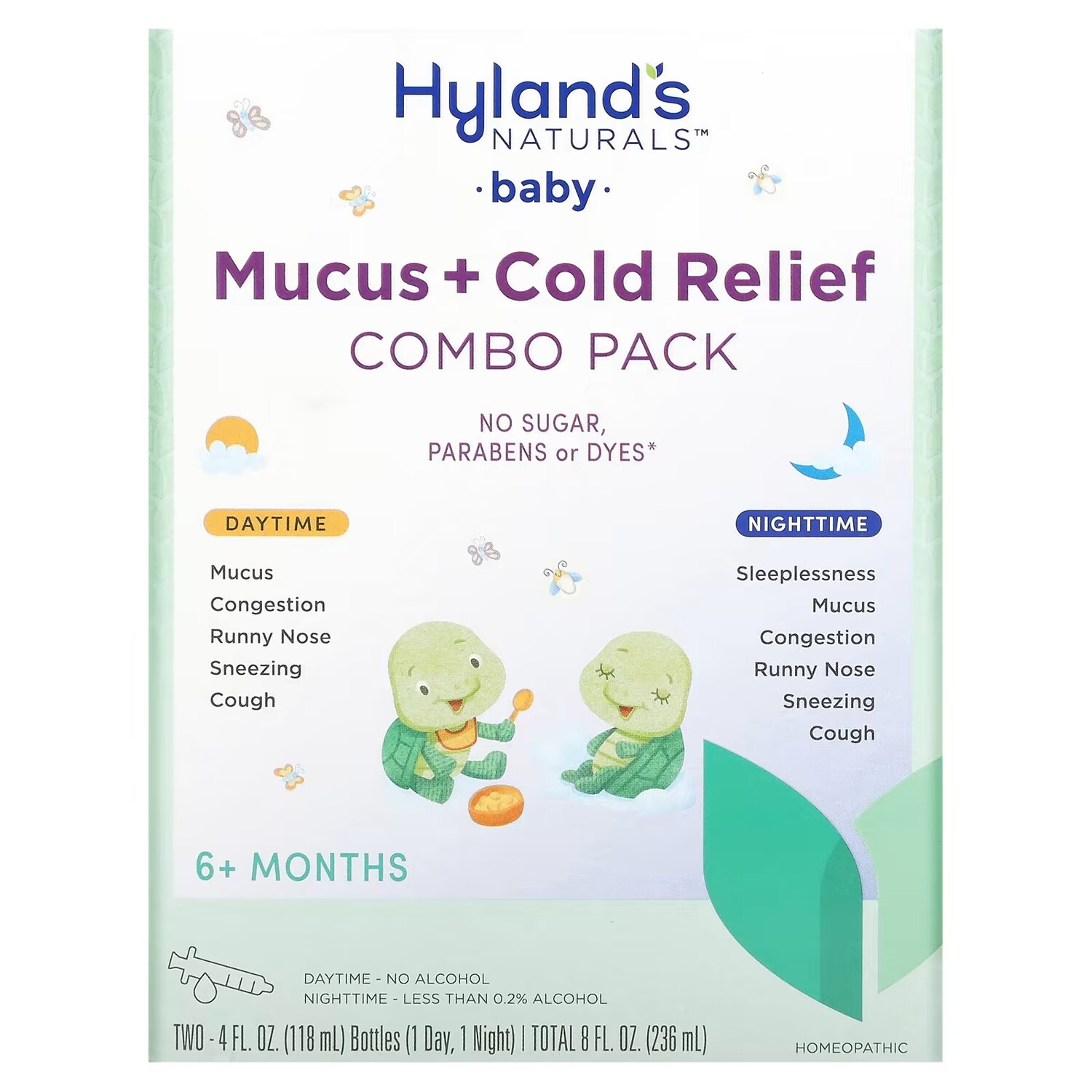 

Комбинированный набор Hyland's Naturals Baby Mucus + Cold Relief, 2 бутылки по 118 мл