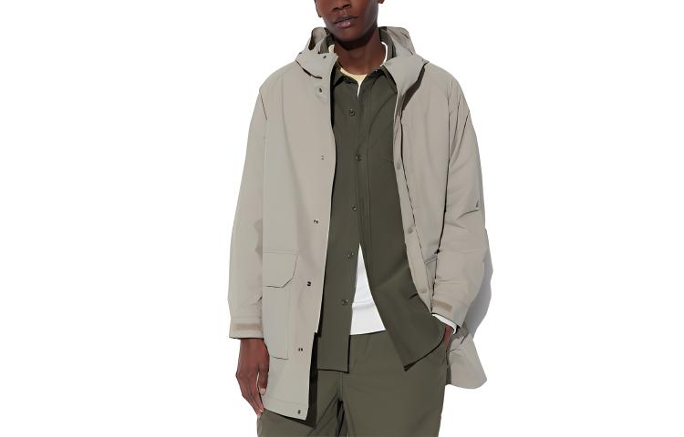 

UNIQLO Тренчкот унисекс темно-бежевый, Dark Beige