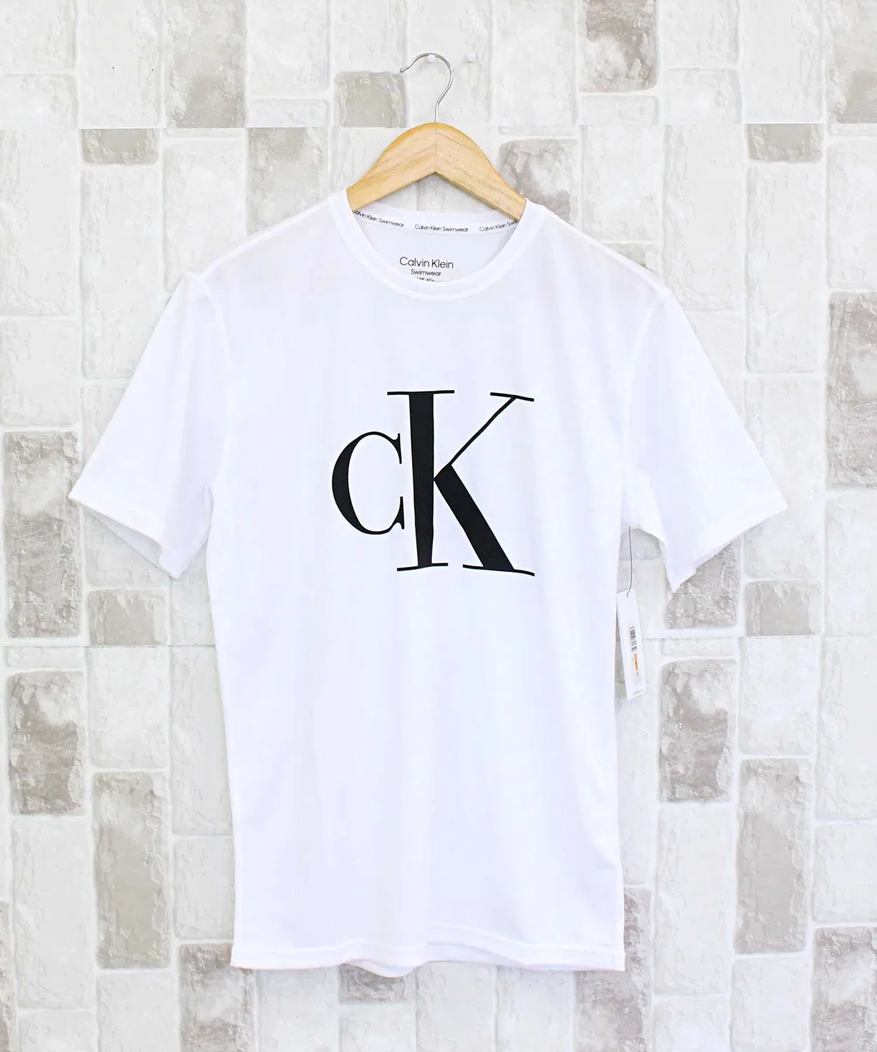 Рашгард Calvin Klein Standard Light Weight Quick Dry S/S белый