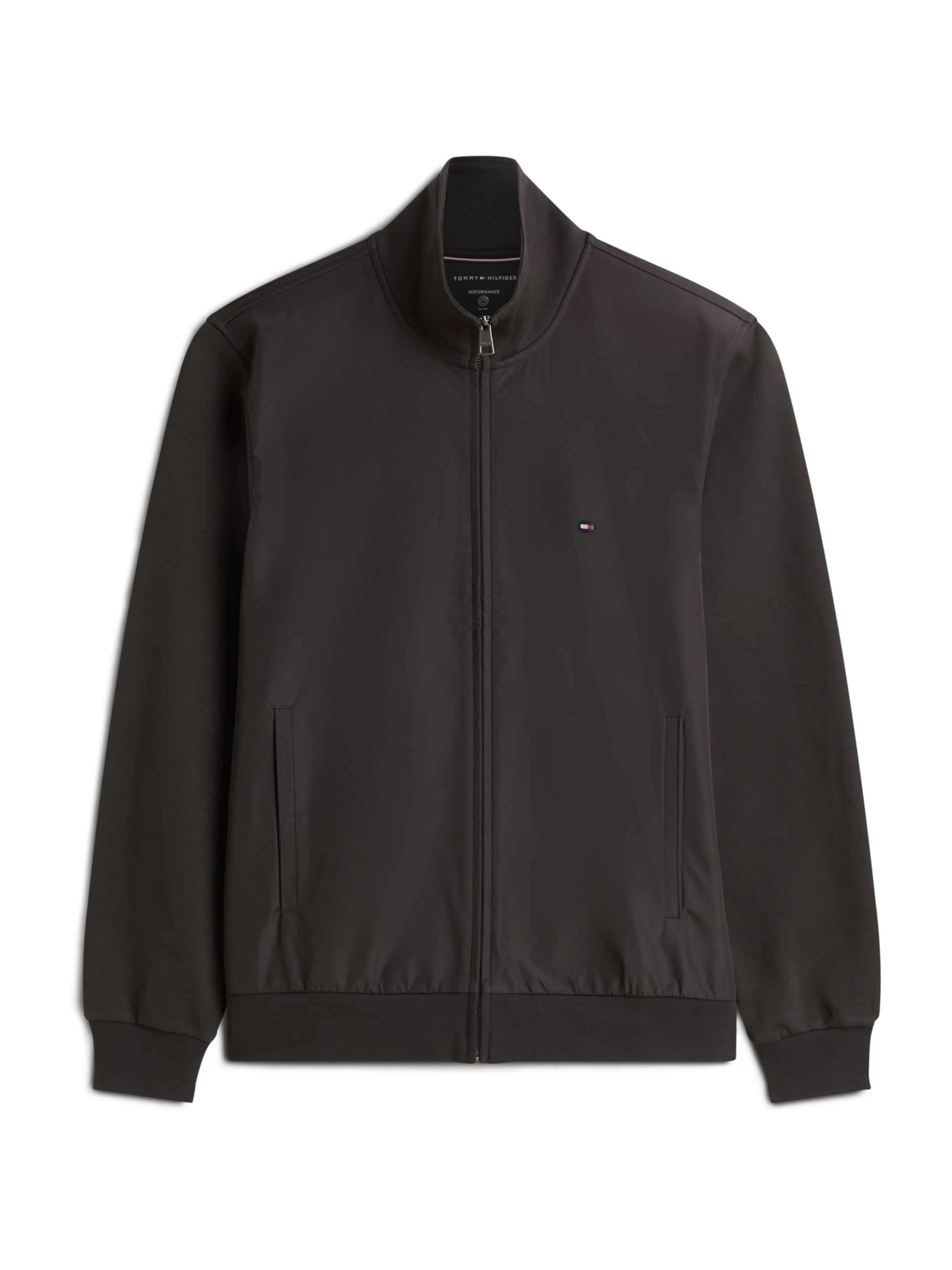 

TOMMY HILFIGER Толстовка с молнией 'Essential' в черном цвете, Черный, TOMMY HILFIGER Толстовка с молнией 'Essential' в черном цвете