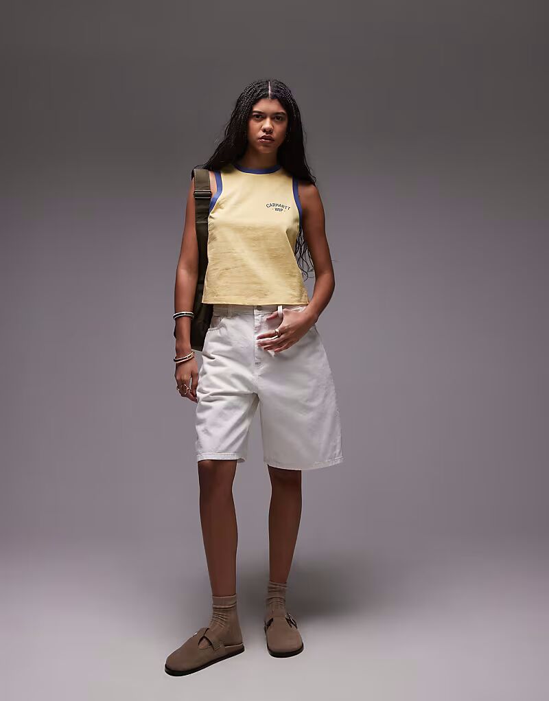 

Свободные джинсовые шорты Carhartt WIP Brandon белого цвета