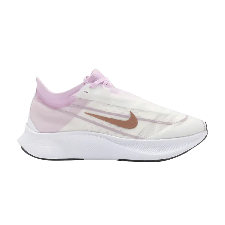 Кроссовки Nike Wmns Zoom Fly 3 'White Light Arctic Pink Bronze', белый