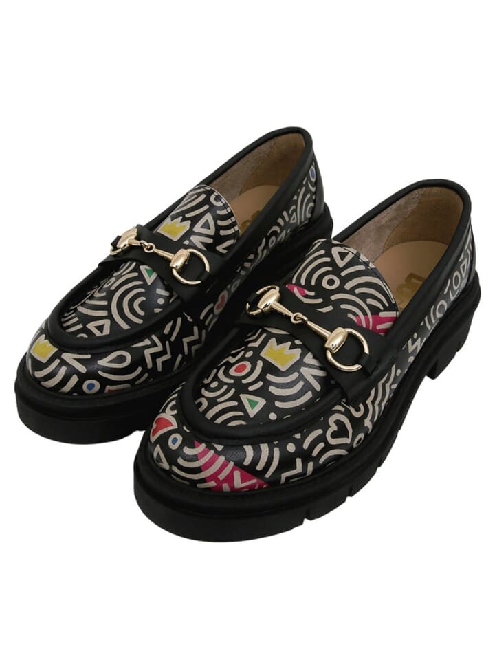 Элегантные туфли на шнуровке Dogo Cindy Halbschuhe - Abstract Outline, черный — фото 2