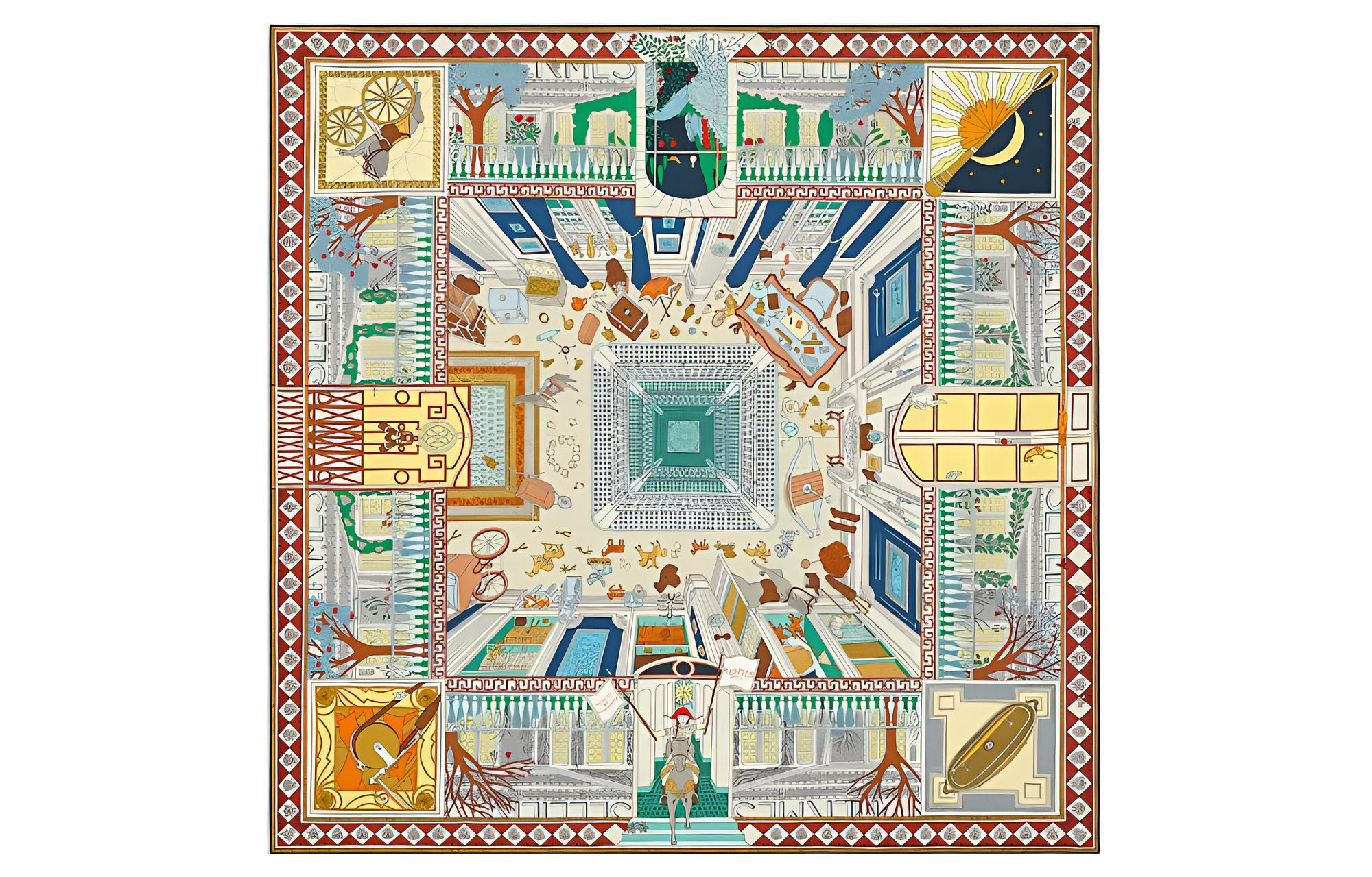 

HERMES Шёлковый шарф Multicolor, Multicolor
