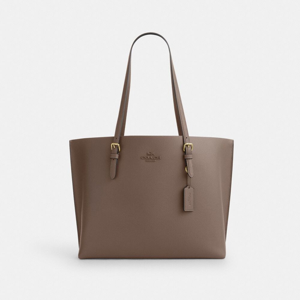 

Сумка-тоут Mollie COACH, цвет gold/dark stone