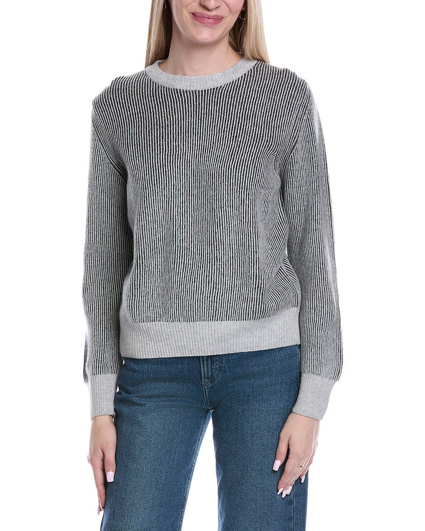 

Свитер Brodie из кашемировой плетеной шерсти и смеси кашемира Brodie Cashmere, серый