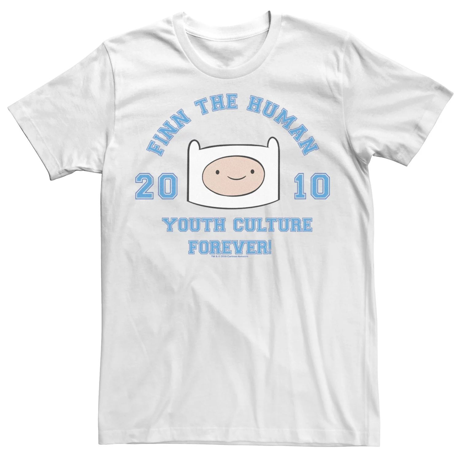 

Мужская футболка Cartoon Network Adventure Time Finn The Human Youth Culture Forever Licensed Character