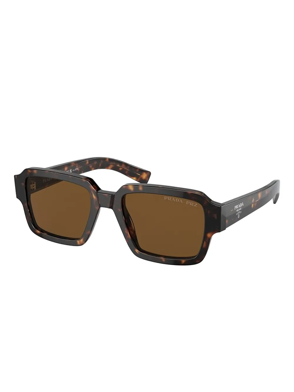 

Солнцезащитные очки в черепаховой оправе Prada Eyewear, коричневый