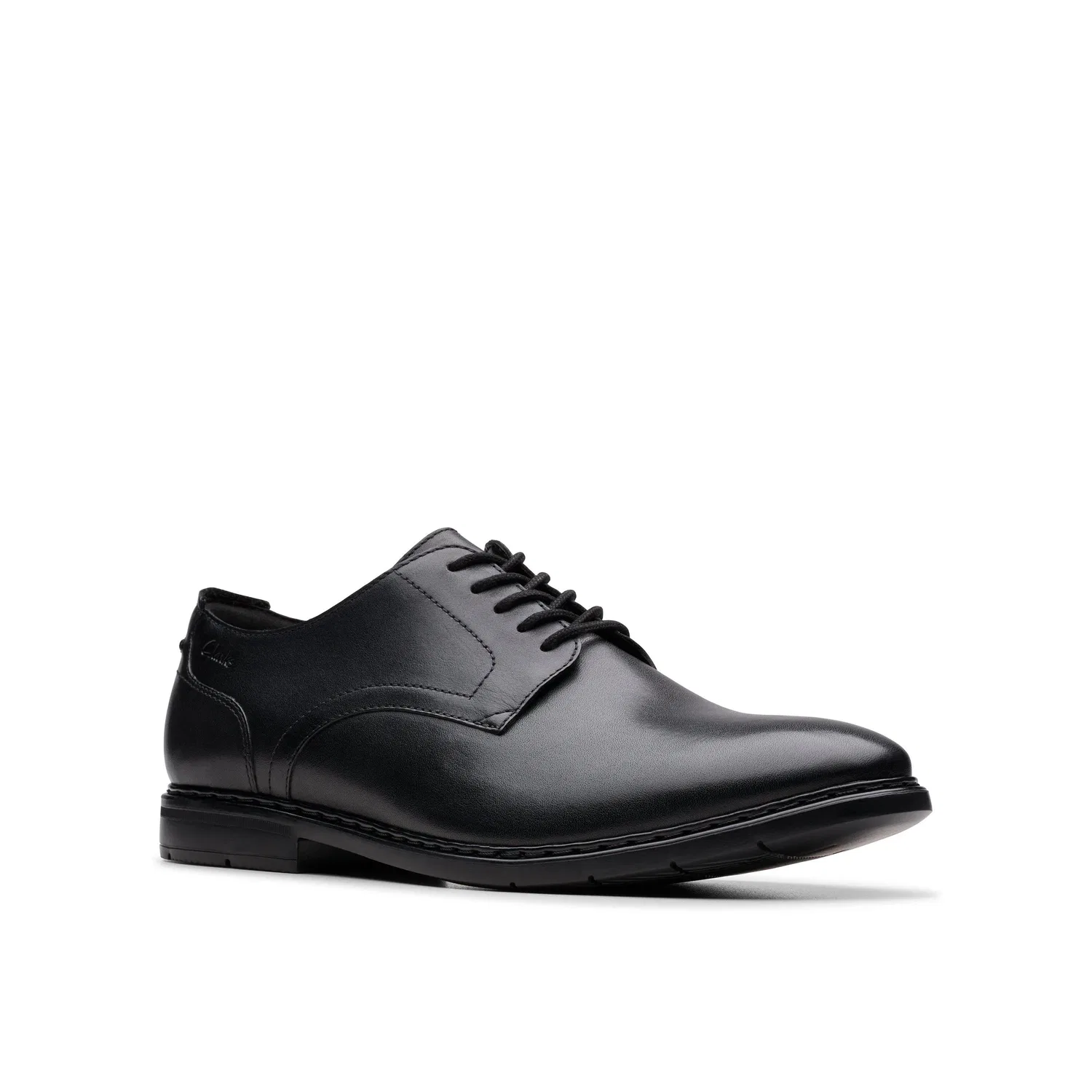 Дерби из кожи Banbury Derby Clarks, черный — фото 4