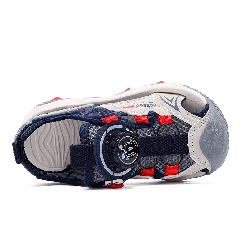Детские сандалии low top из искусственной кожи с дышащей и легкой амортизацией BOBDOG, Cherry Blossom Pink/Lotus Root Purple (Mosquito-Repellent) — фото 4
