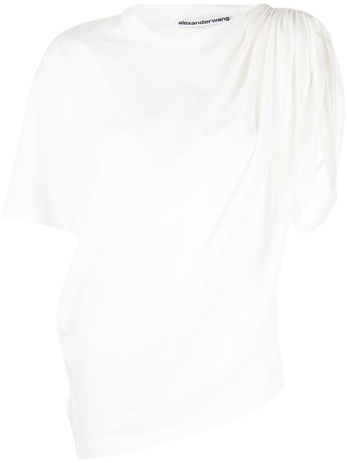 

Alexander Wang drape-detail short-sleeve T-shirt, белый