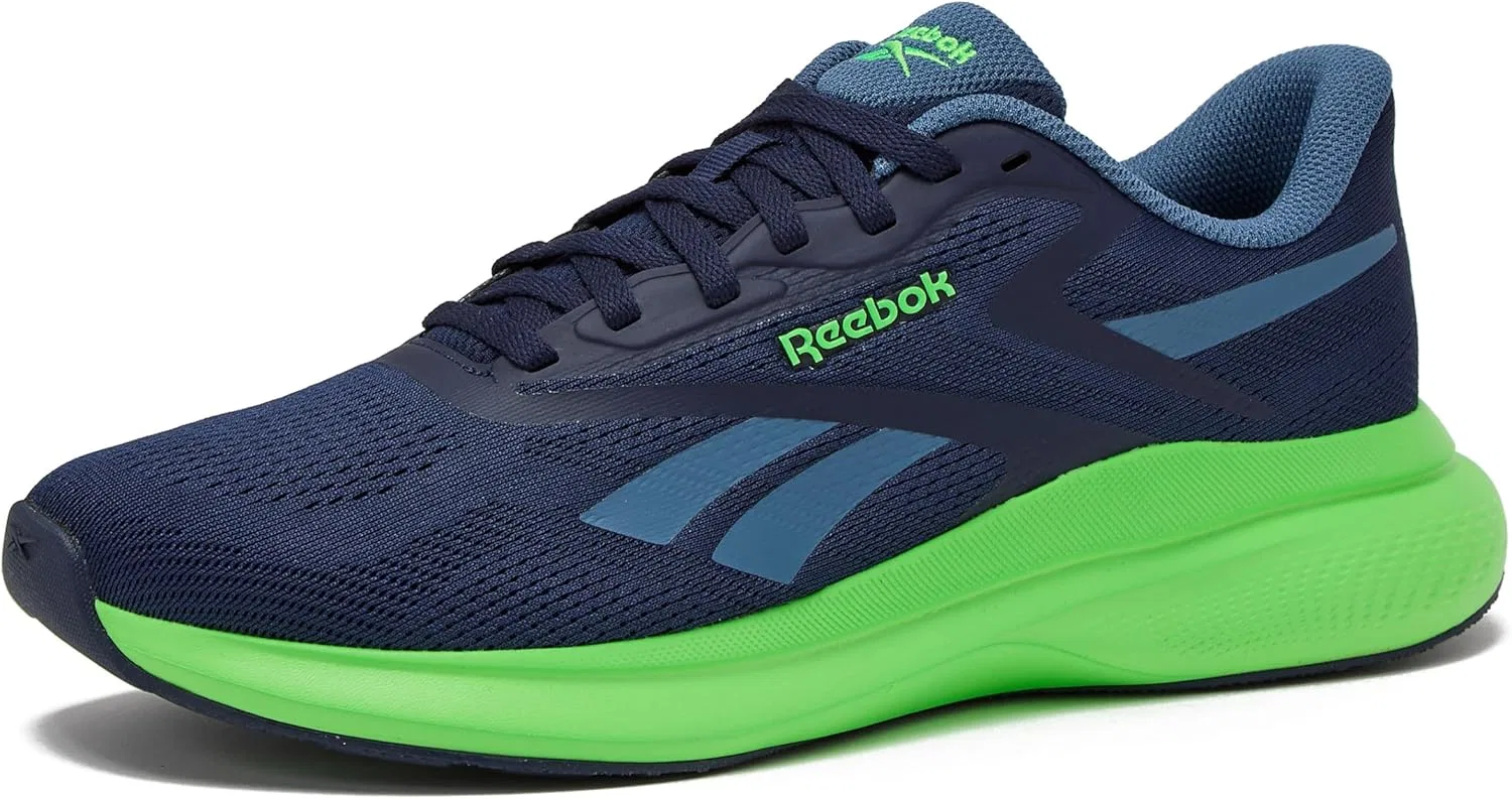 Мужские беговые кроссовки Reebok Energen Run 4, легкие спортивные кроссовки для мужчин, Vector Navy Twilight Blue Solar Lime