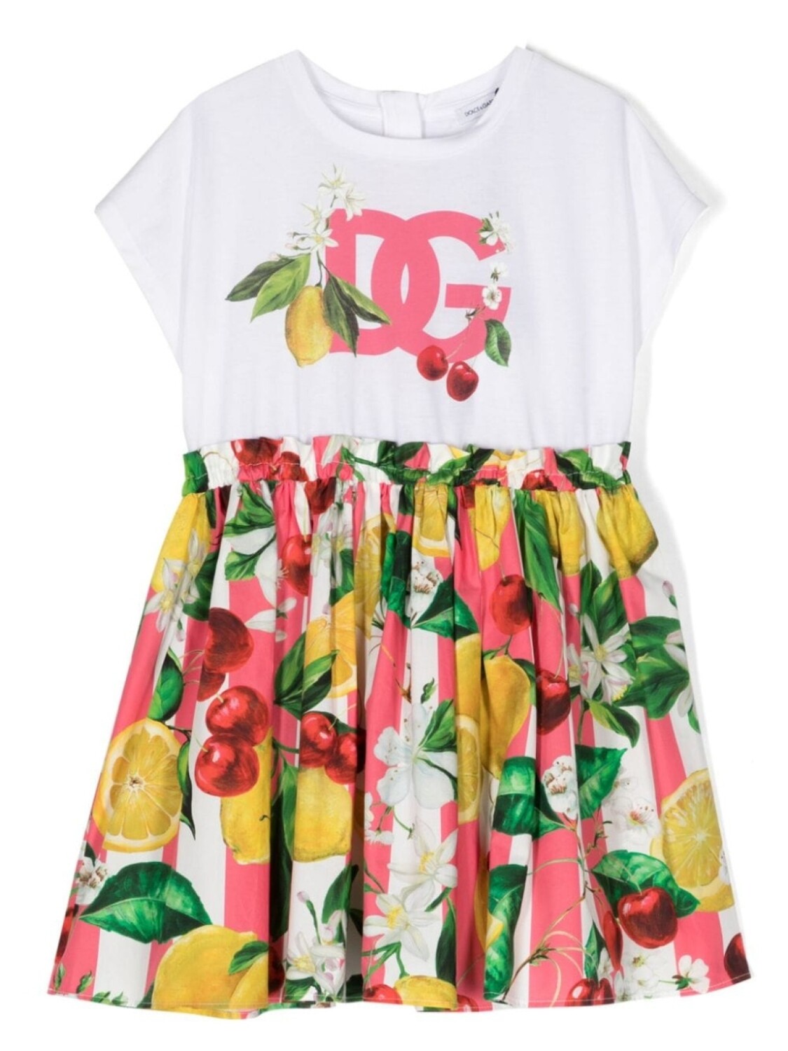 

Dolce & Gabbana расклешенное платье с логотипом, белый