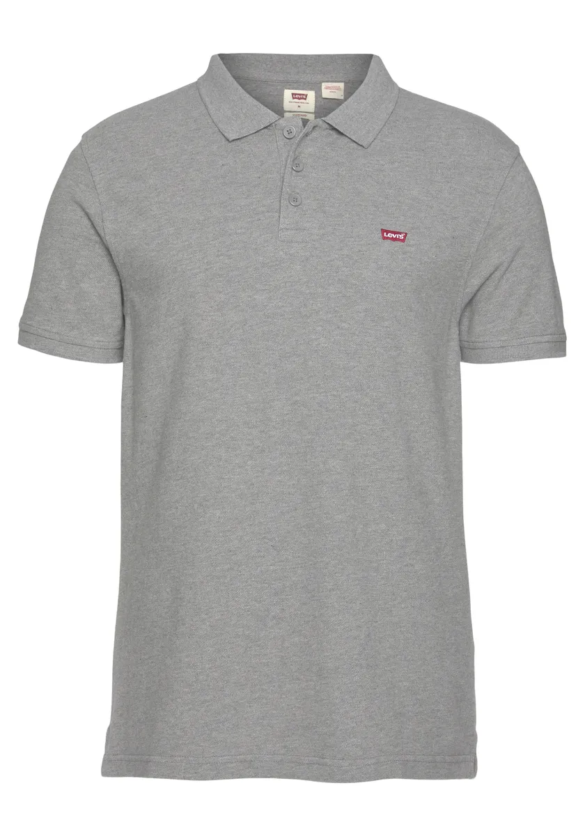Рубашка-поло Levi's "LE NEW LEVIS HM POLO" с маленьким логотипом в виде крыла летучей мыши, серый — фото 4