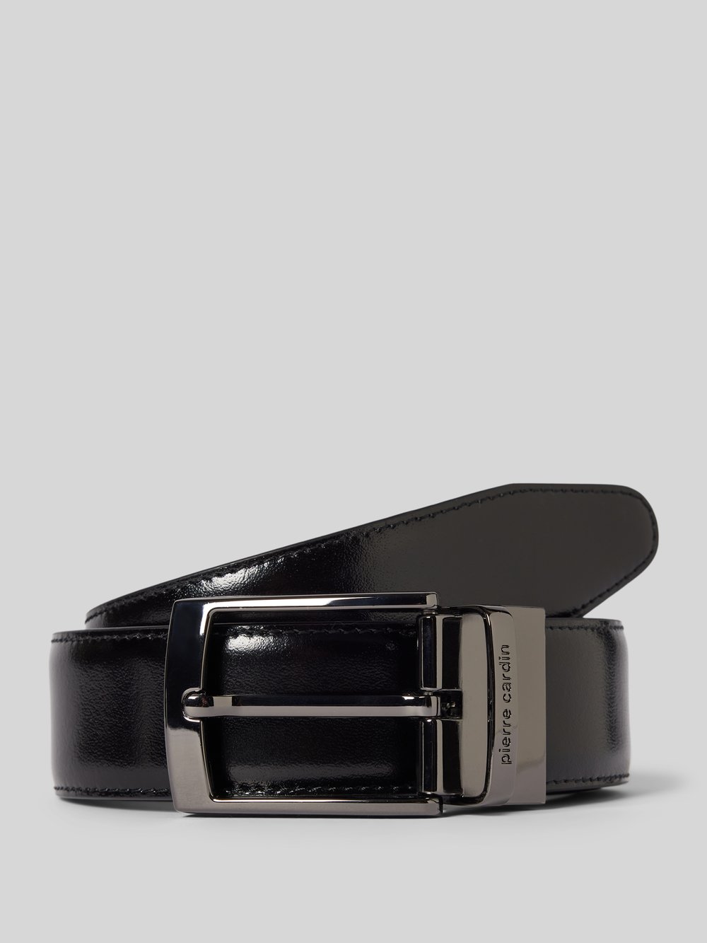 

Ремень с пряжкой Pierre Cardin, черный