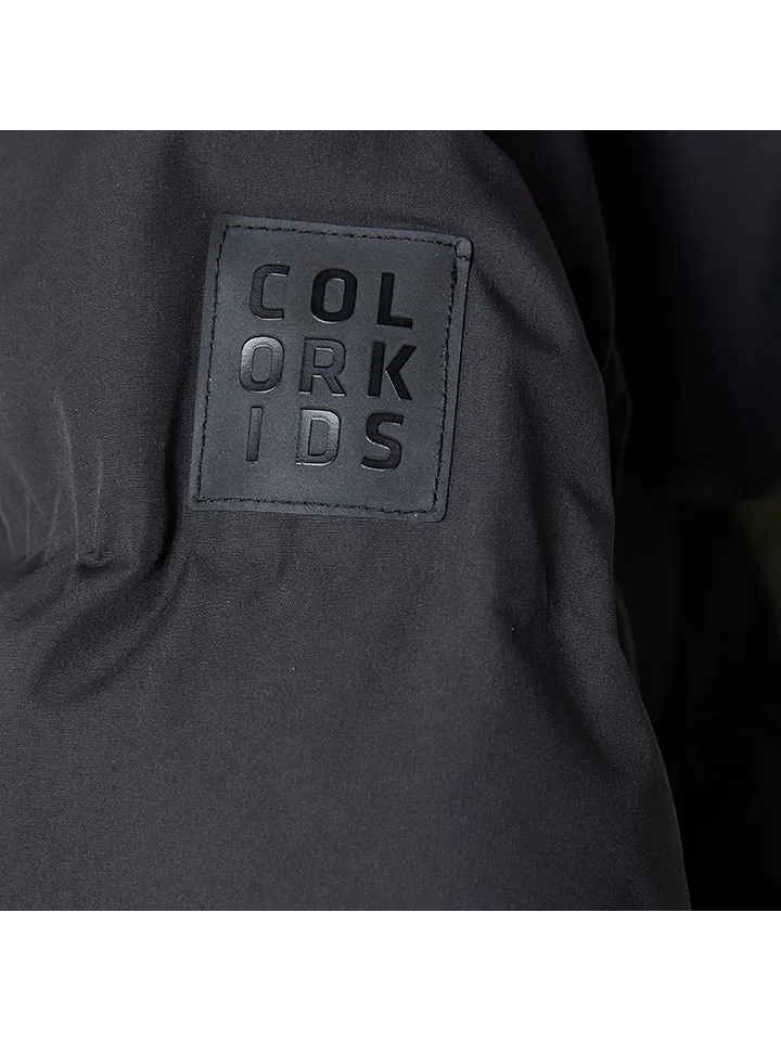 Зимняя куртка водонепроницаемая Color Kids, черный/хаки — фото 4