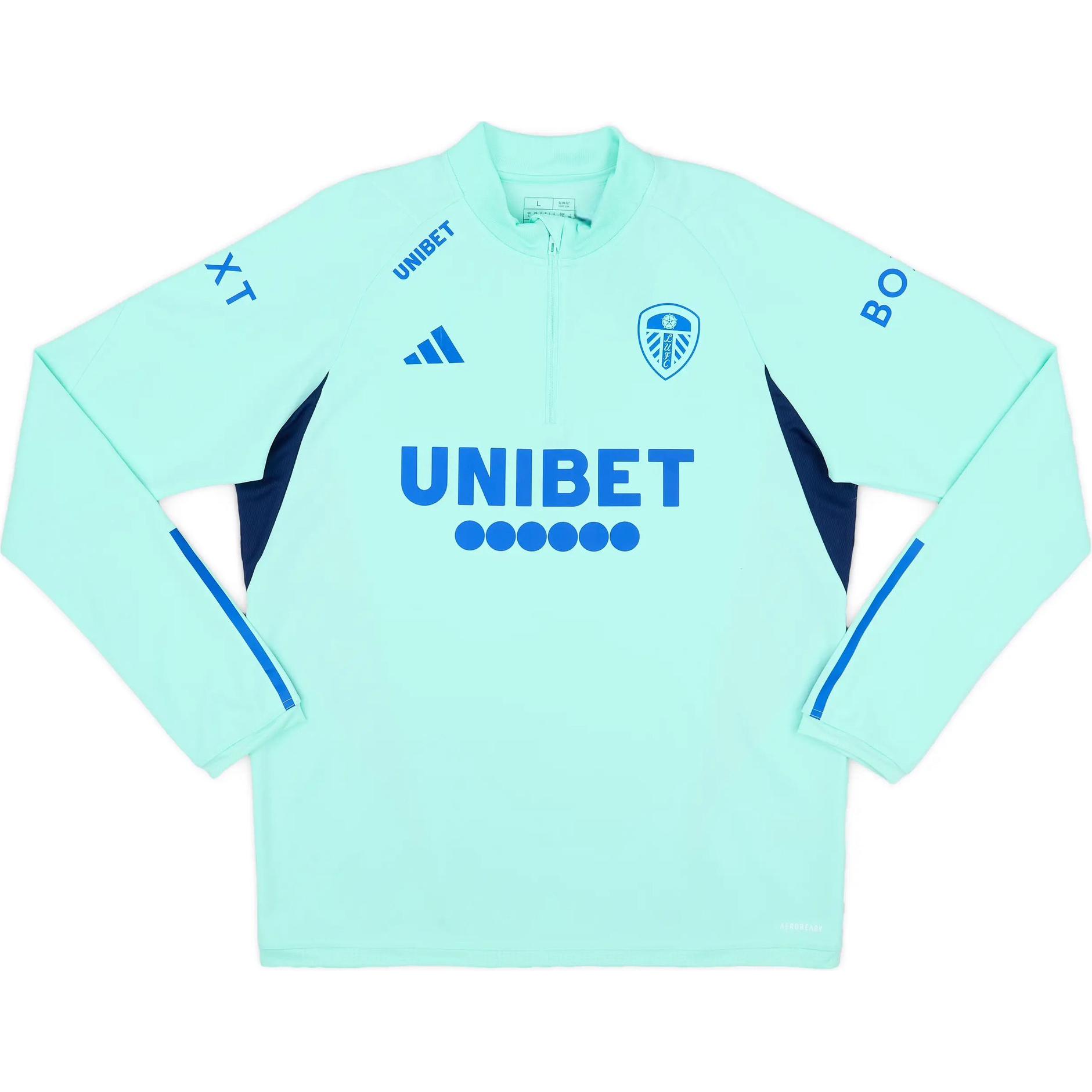 Футболка 2023-24 Leeds United Player Issue Soccer Jerseys Unisex Teal Adidas, Teal — фото 3