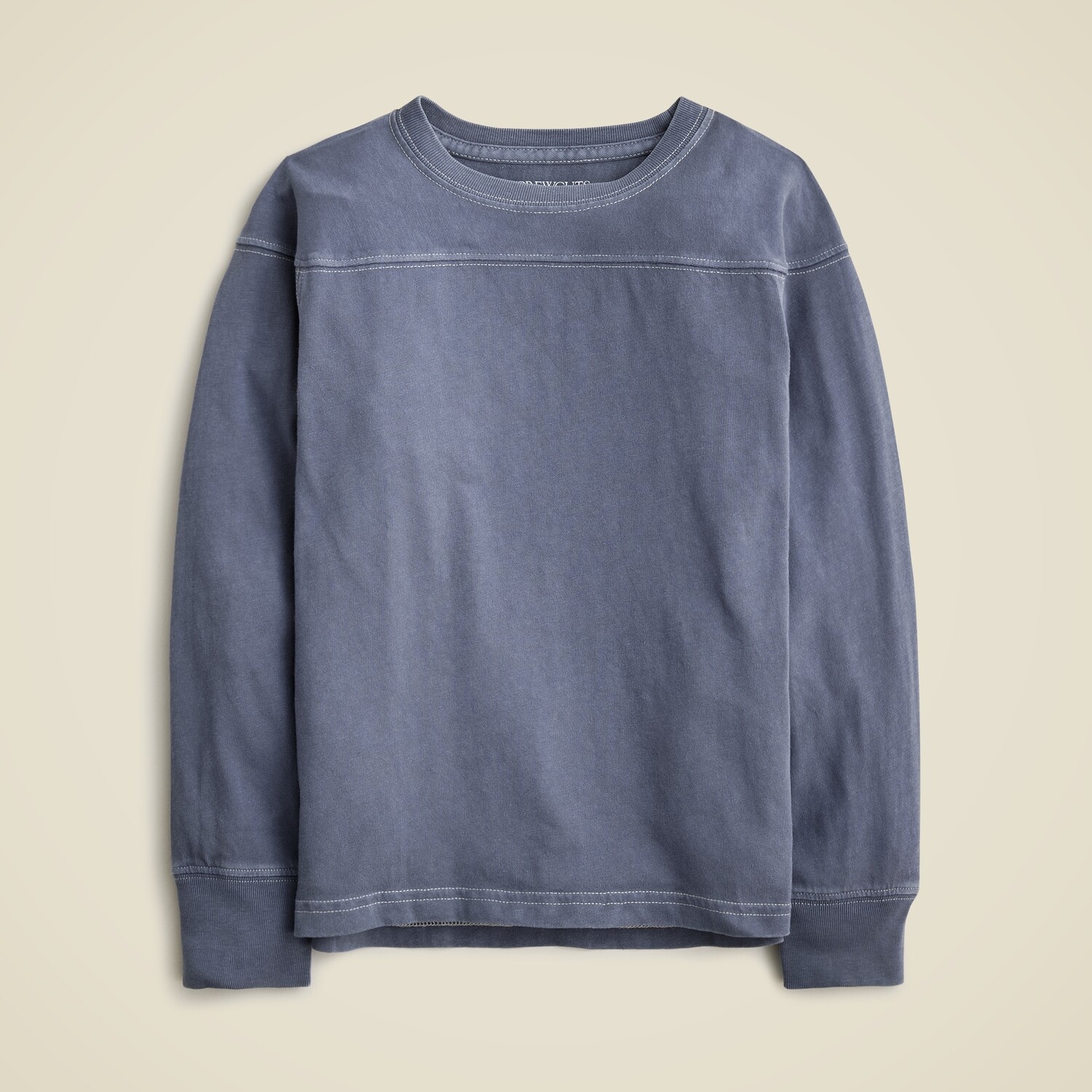 

Детская футболка с длинными рукавами окрашенная в готовом виде в винтажном стиле J.Crew, черный