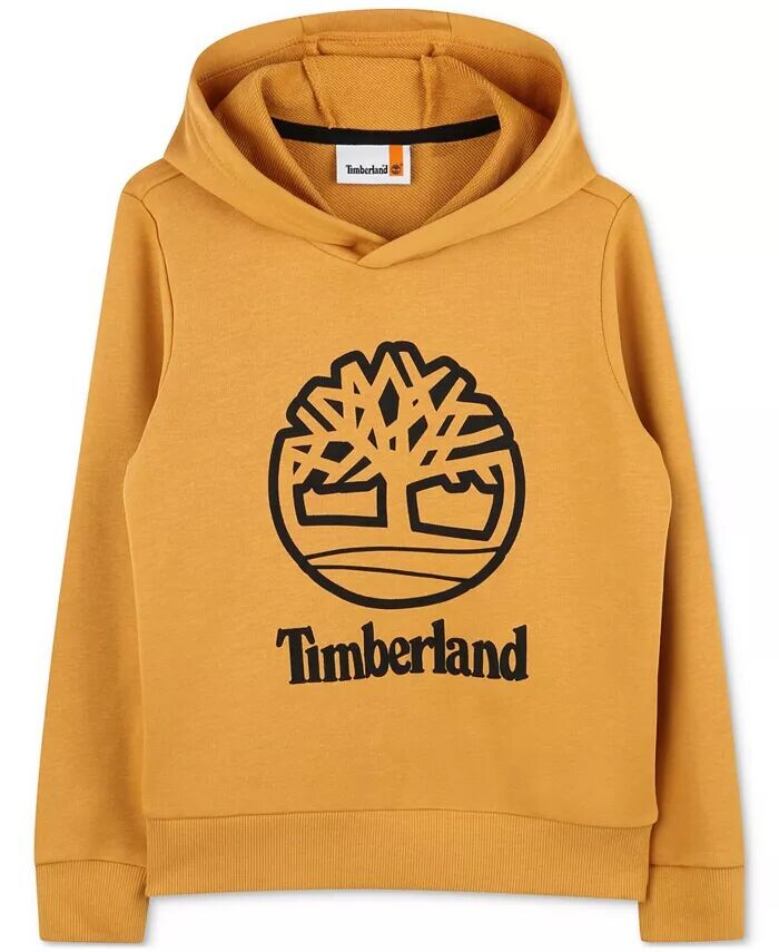 

Толстовка с капюшоном из французского терри с логотипом Big Boys Timberland, желтый
