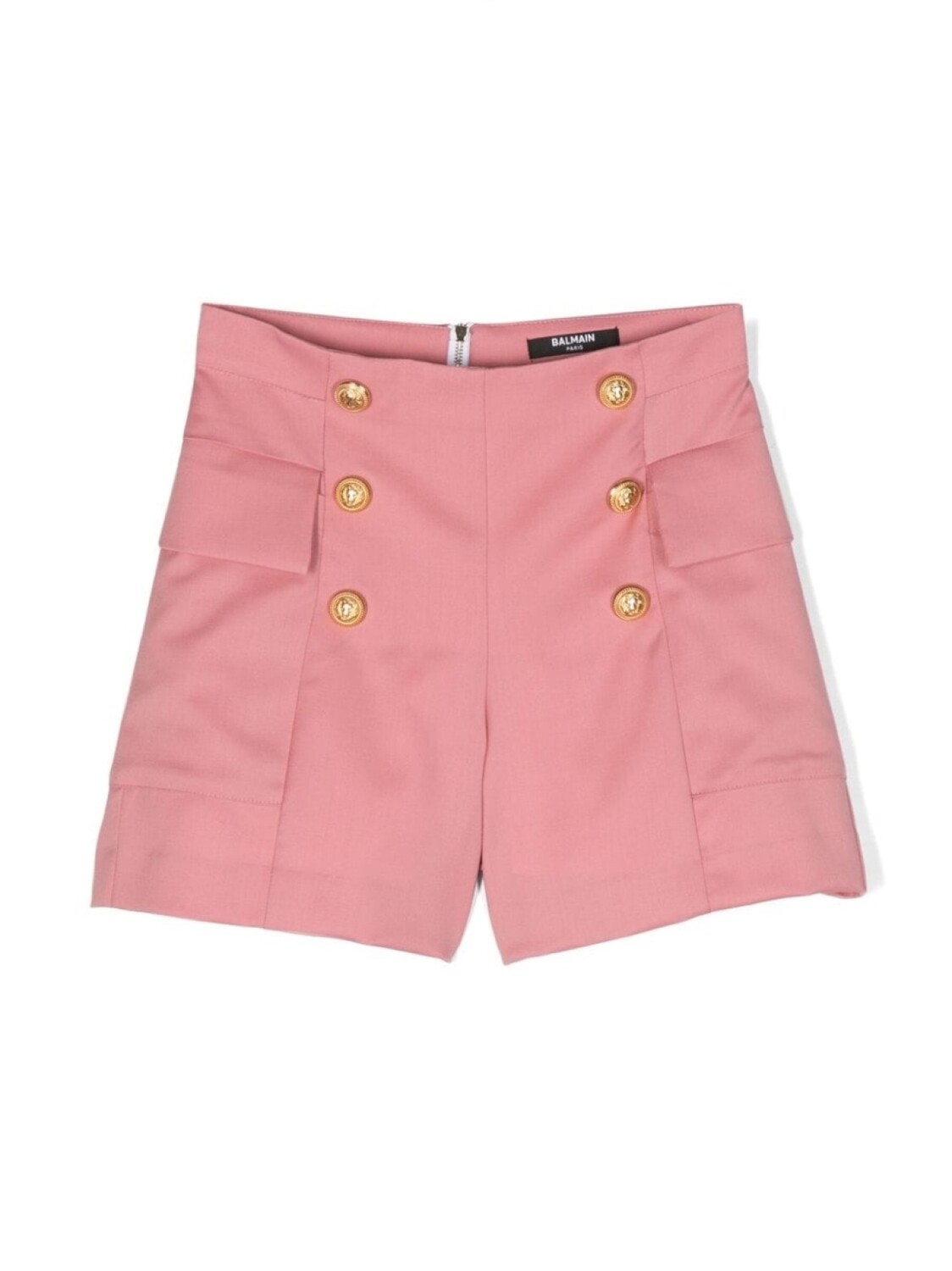 

Balmain Kids шорты с молнией и пуговицами, розовый