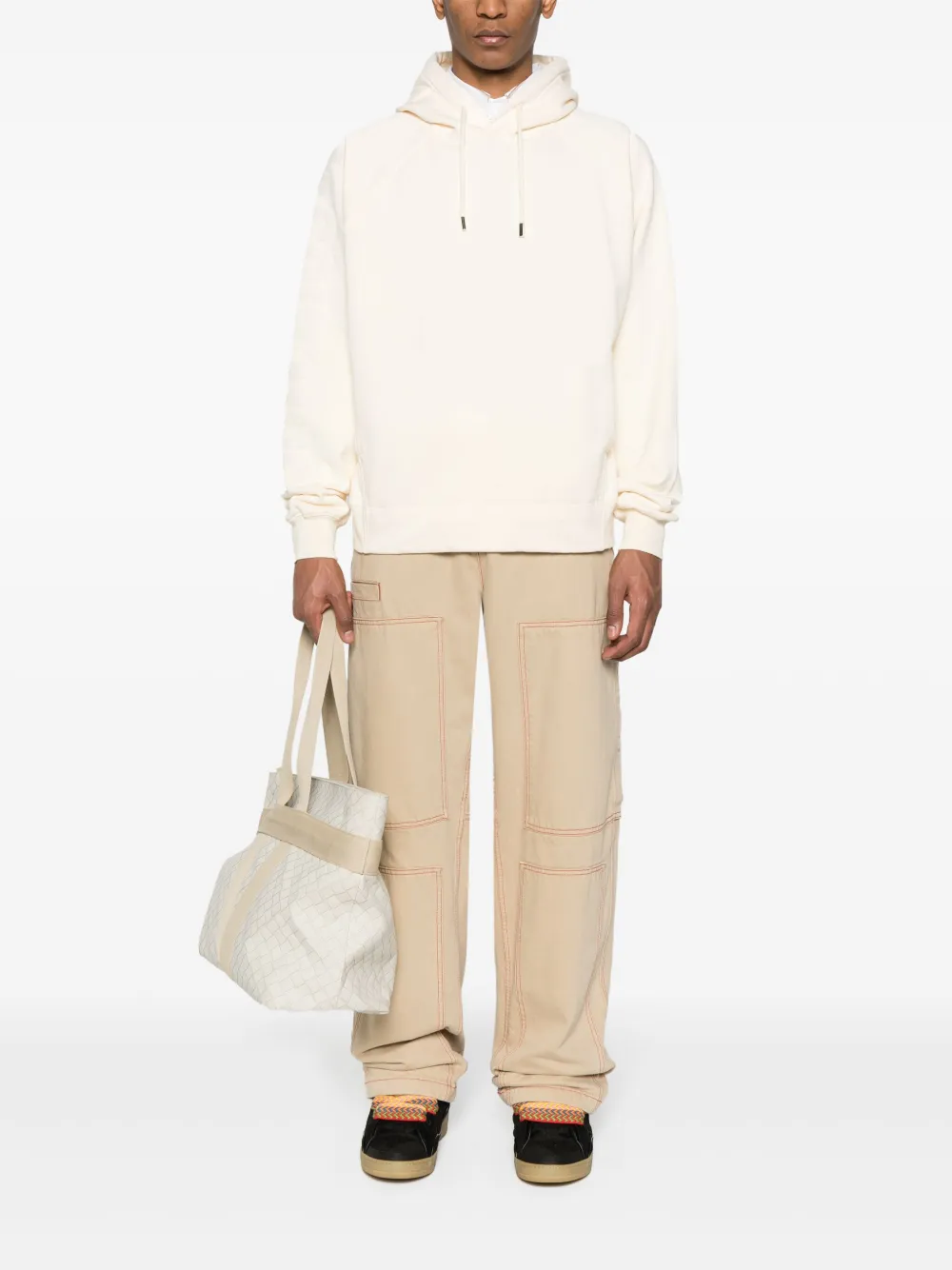 Толстовка Le Hoodie Typo JACQUEMUS, нейтральный — фото 2