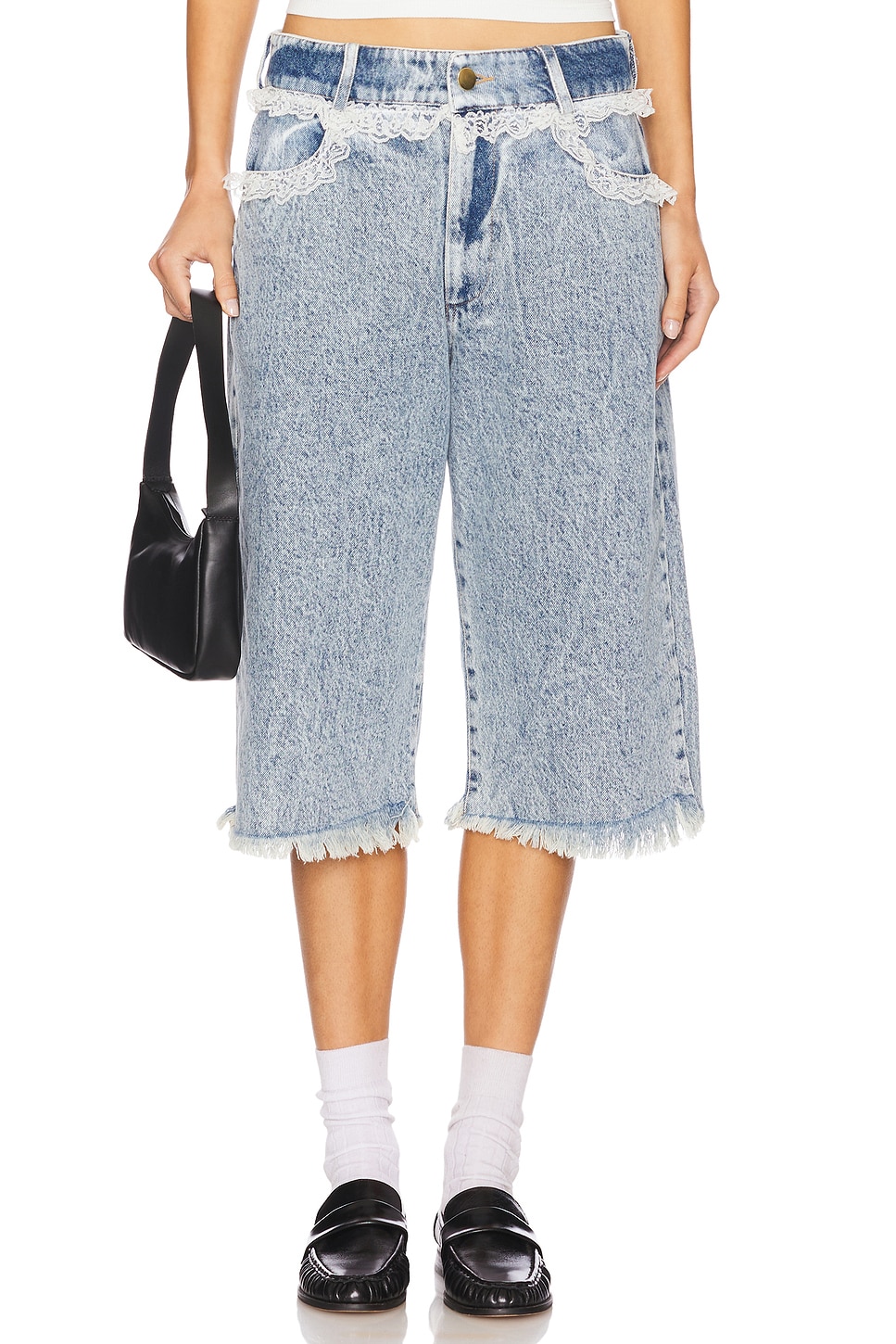 

Sid шорты с кружевной отделкой Tanner Fletcher, vintage wash