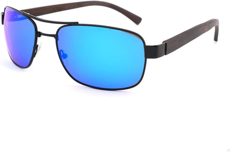 

Мужские солнцезащитные очки, женские солнцезащитные очки, розовые и голубые линзы, ручная работа, холодные оттенки, защита от УФ-излучения UV400 TYUVIVO, Blue Lens With Case