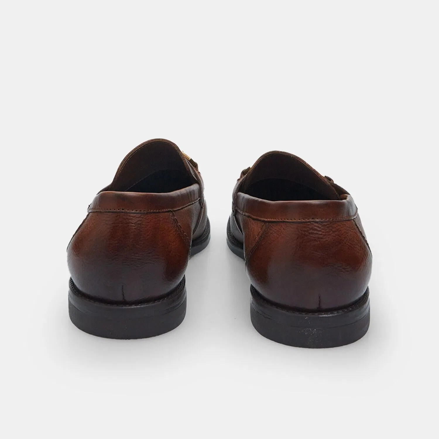 Мужские кожаные лоферы Bata 24H: стильные, элегантные, повседневные, уникальные, летние, коричневый — фото 3