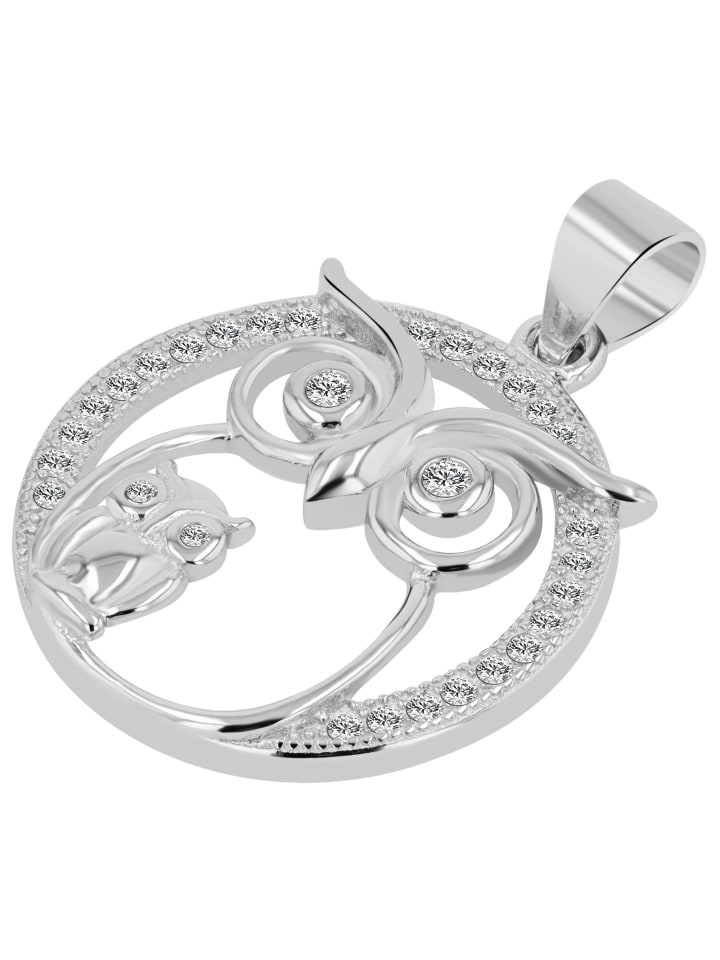 

Adeliás Женский кулон из серебра 925 пробы с кубическим цирконием в серебряной оправе