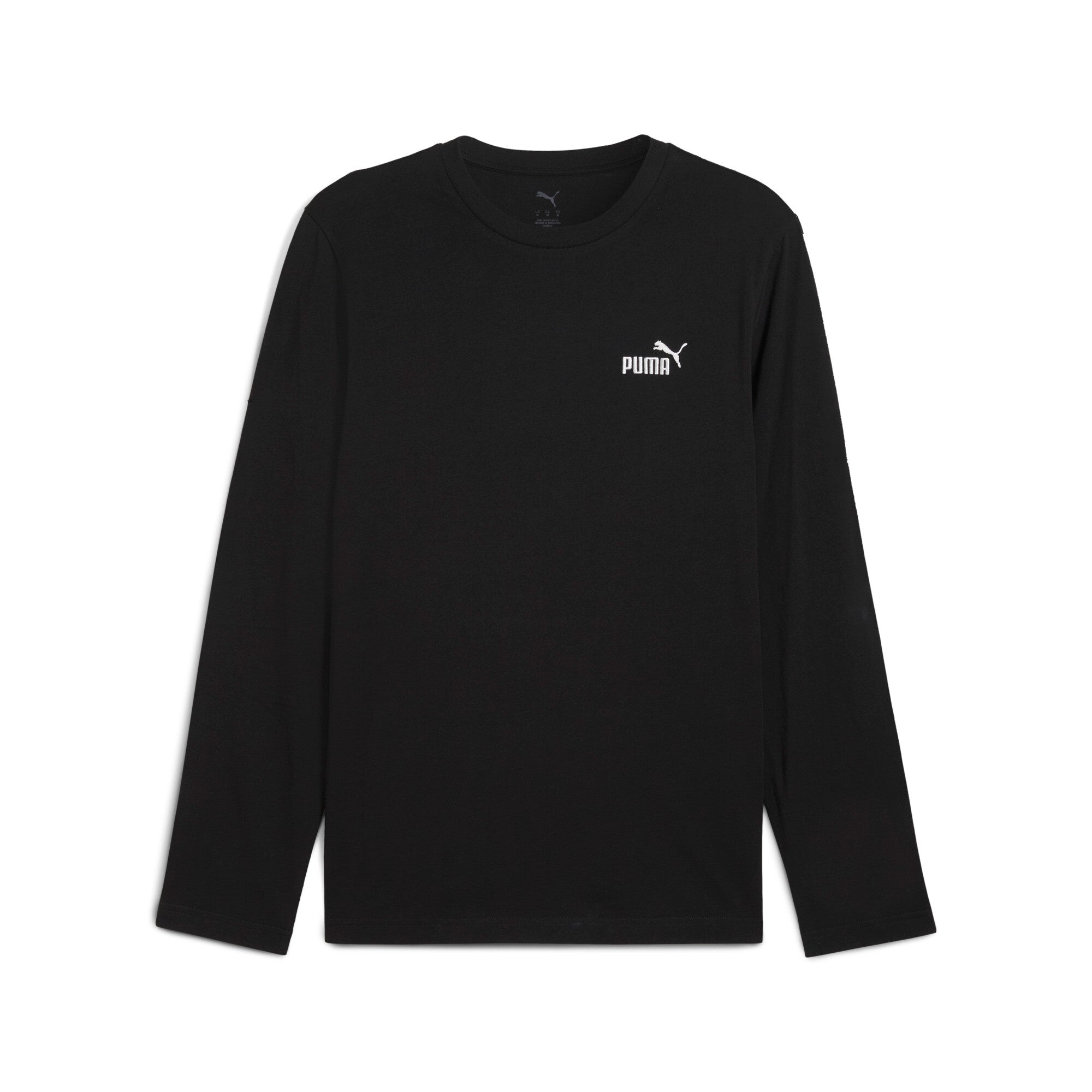 

Футболка с длинным рукавом с логотипом PUMA Men's Essentials No. 1, черный