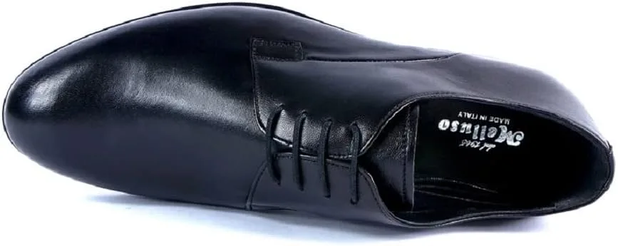 Мужские кожаные туфли Melluso Elegant на резиновой платформе U24400B, черный — фото 2