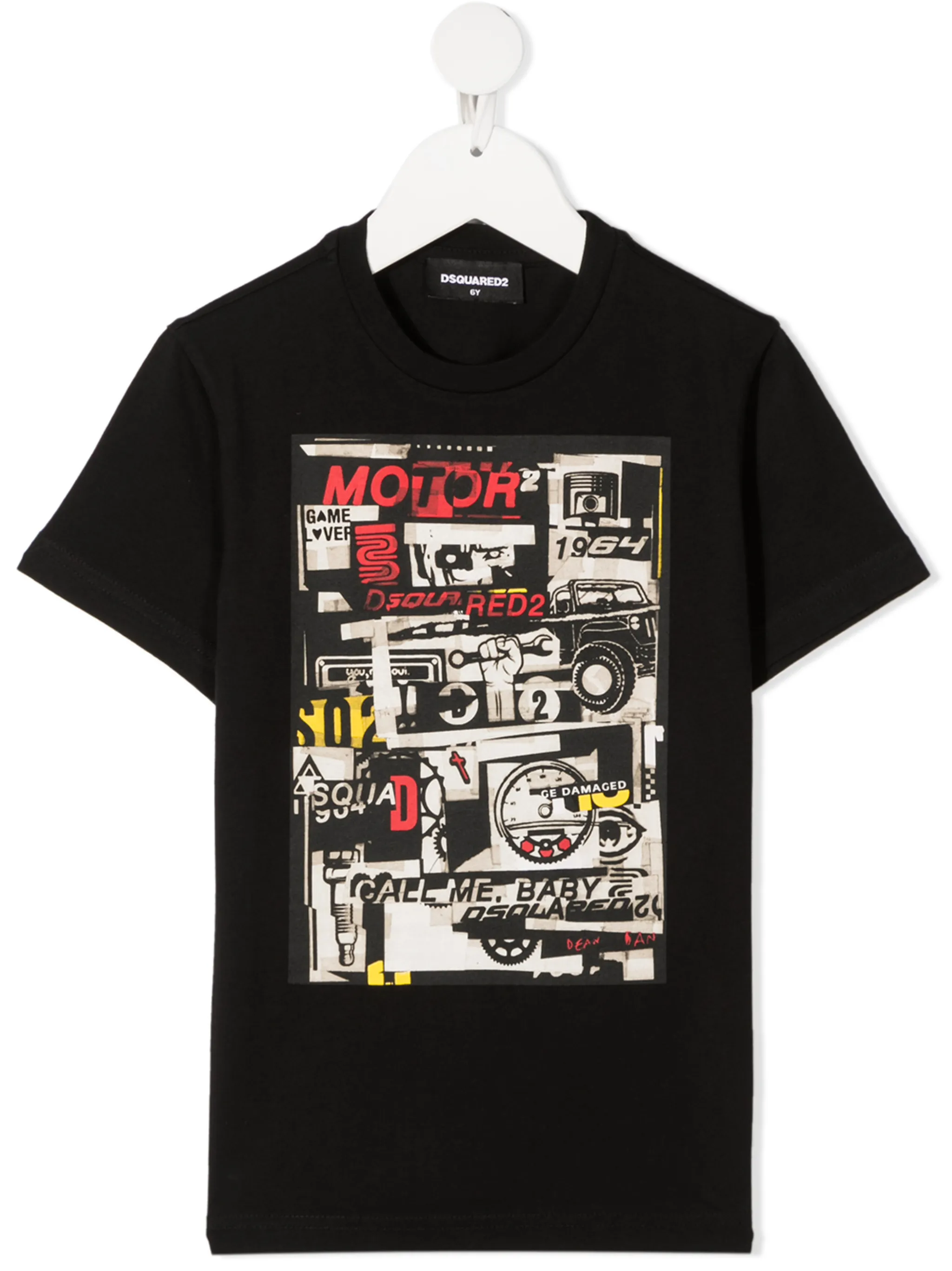 

Футболка с принтом Dsquared2 Kids, черный