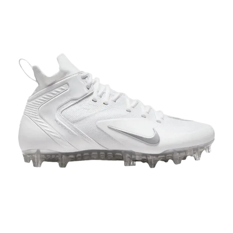 

Кроссовки Alpha Huarache 8 Elite LAX 'White Metallic Silver', белый
