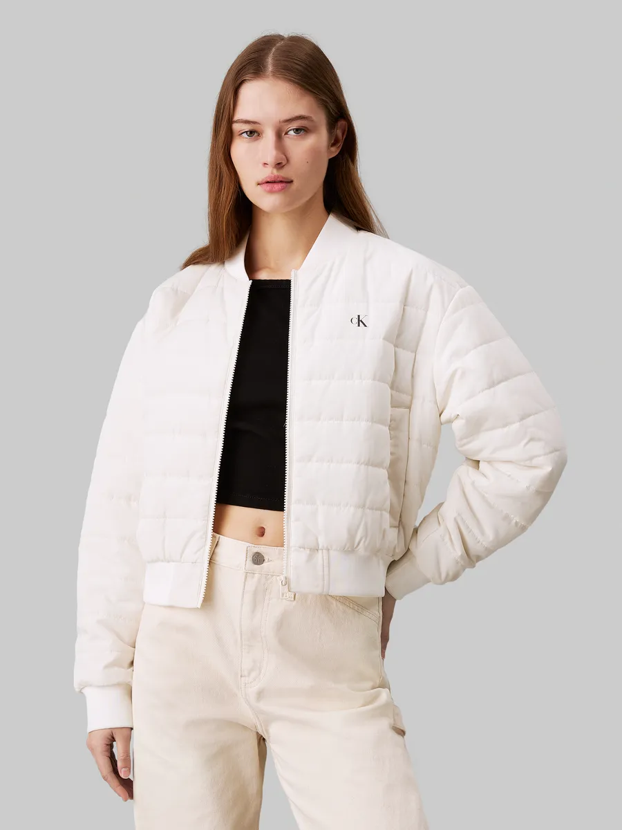 

Куртка Calvin Klein Jeans "СТЁГНЫЙ БОМБЕР", слоновая кость