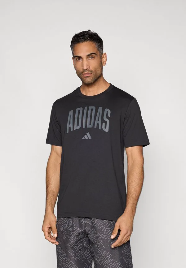 Футболка с университетским принтом Adidas Sportswear, Black