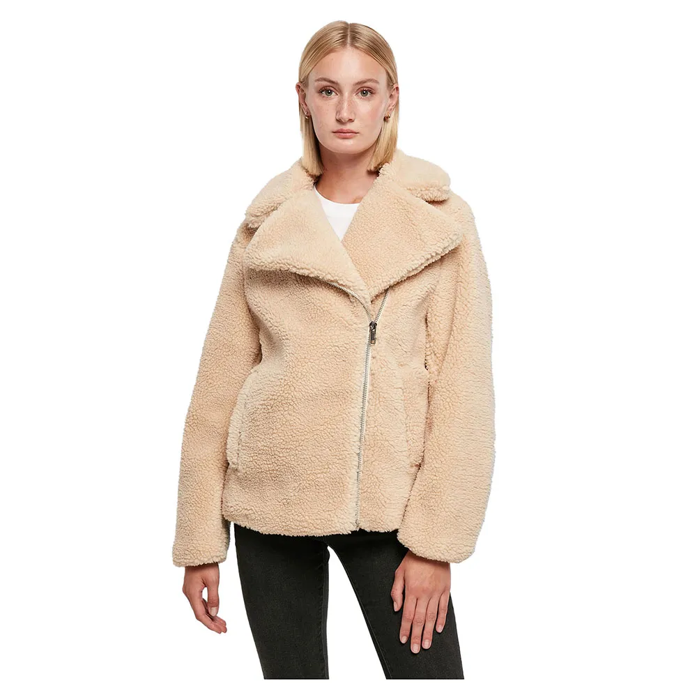 

Куртка Urban Classics Sherpa Biker, бежевый