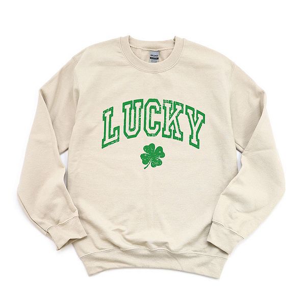 

Свитшот Lucky clover с эффектом поношенности Simply Sage Market, Dust