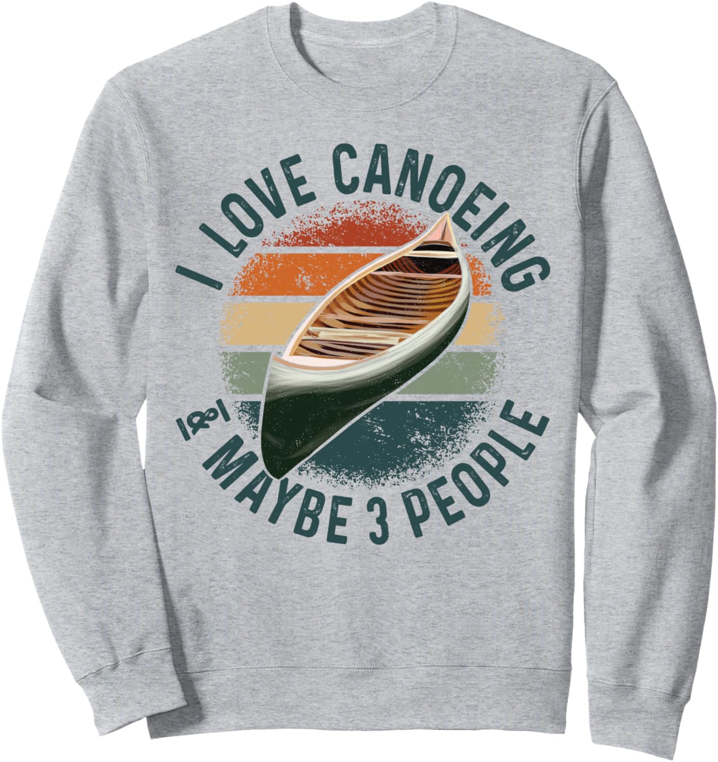 

Винтажная ретро-толстовка с надписью Я люблю кататься на каноэ, и, возможно, еще и на трех лодках Paddling Canoe Rower Canoer Rowing Paddler Da0, серый