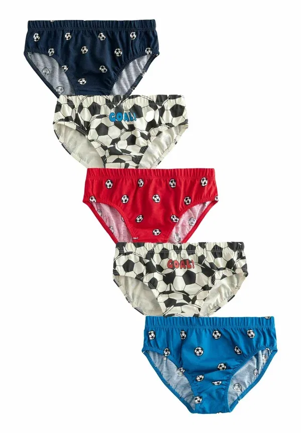 Трусы 5 шт, Next, red blue football, красный, синий