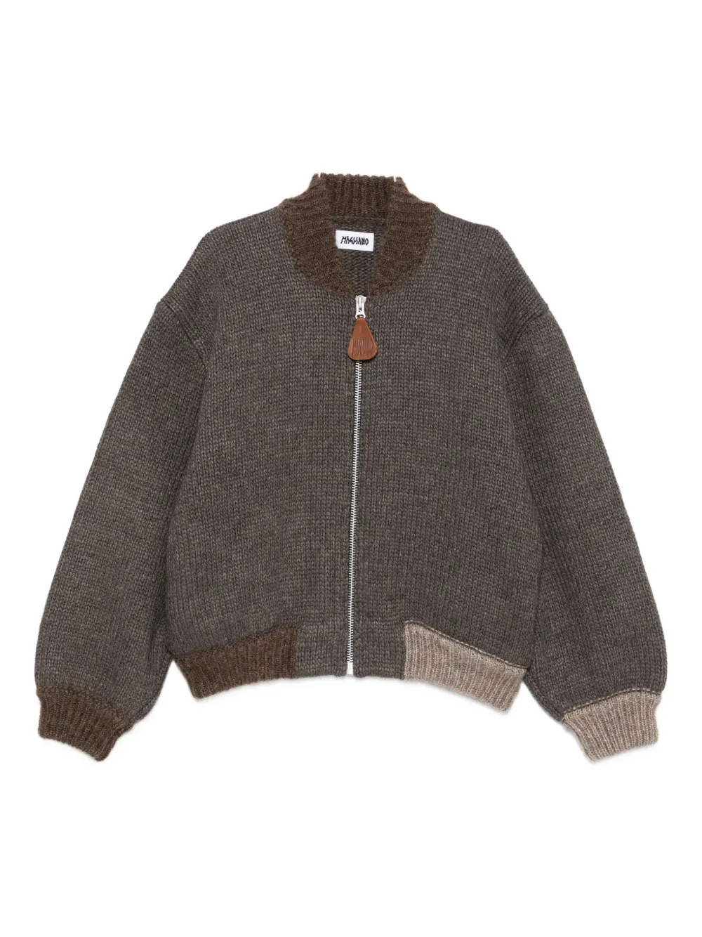 

Кардиган на молнии из мохера Magliano, коричневый