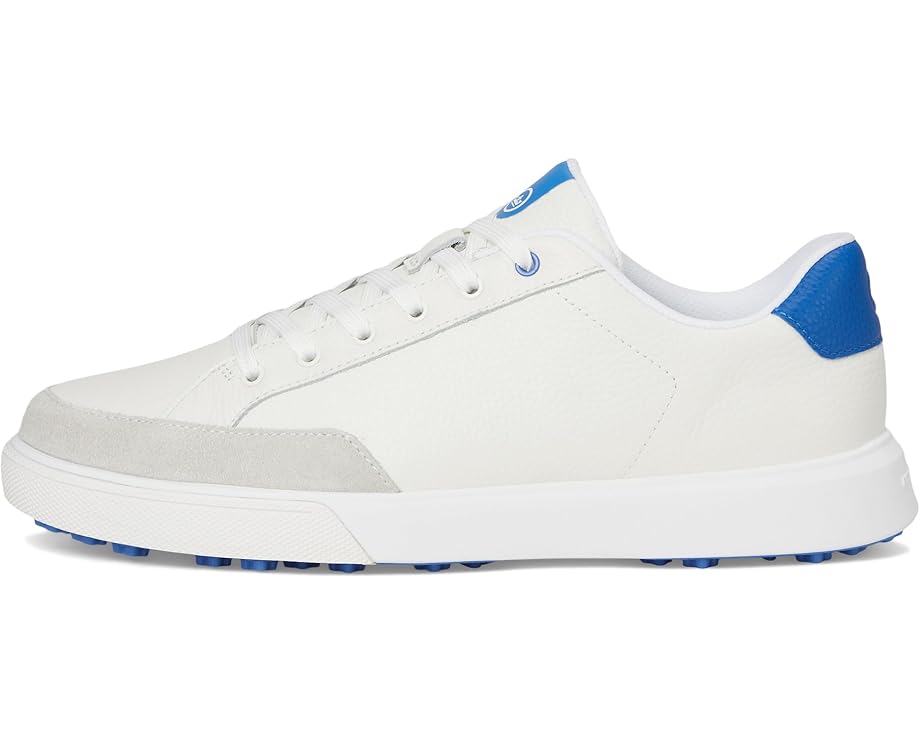 Мужские кроссовки Peter Millar Drift Leather Hybrid Course, White/Mako Blue — фото 4