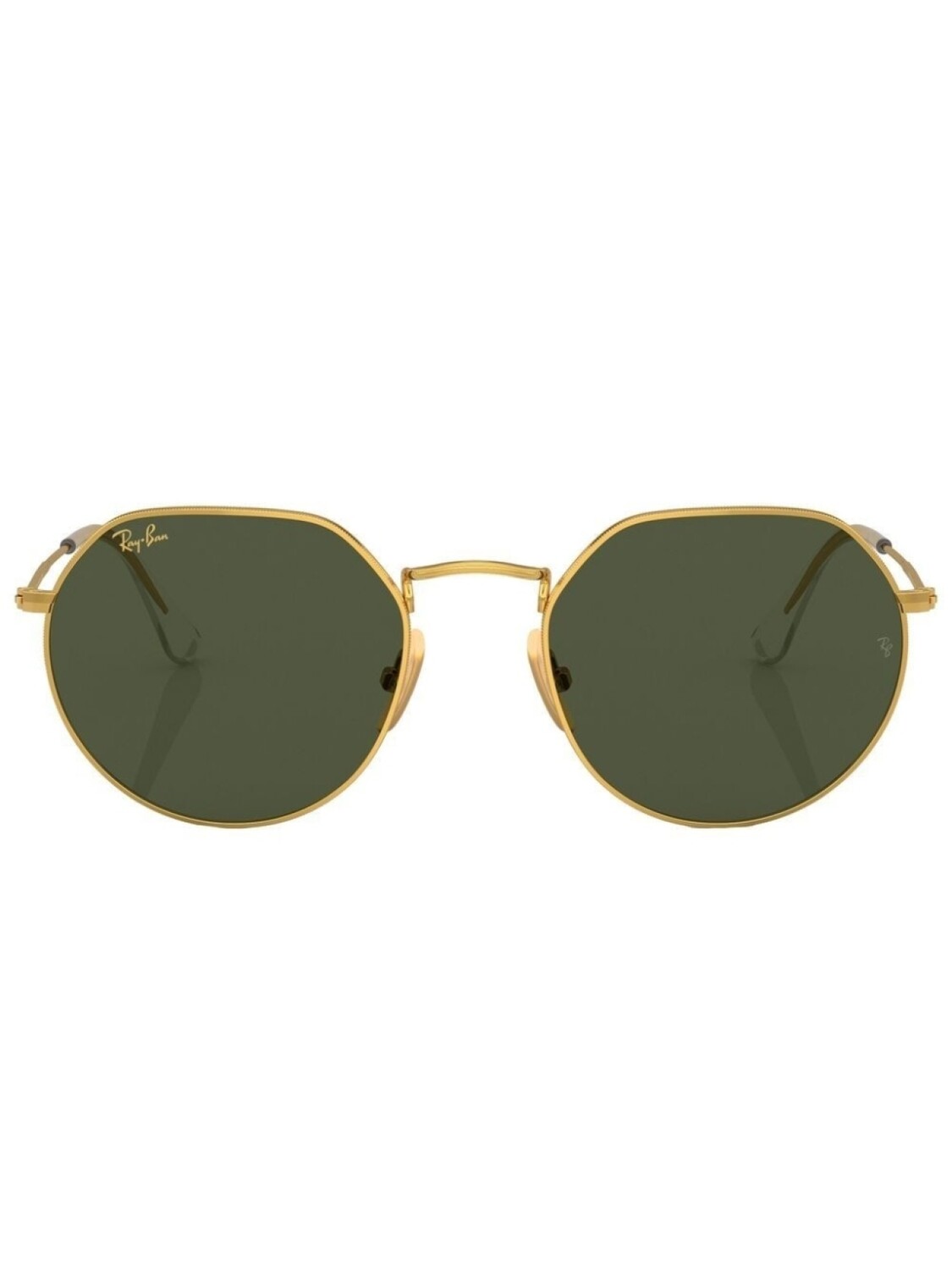 

Ray-Ban солнцезащитные очки в геометричной оправе, золотистый